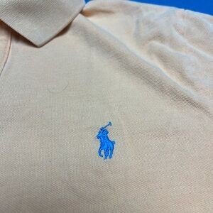 Polo by Ralph Lauren Peach Shirt with Blue Tag